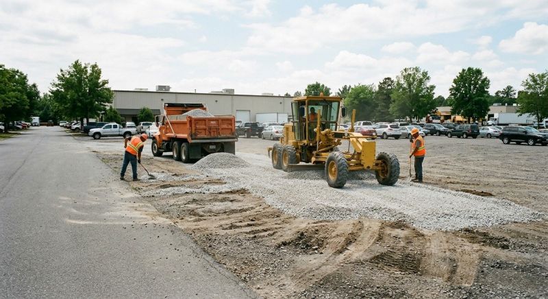 Parking Lot Gravel Repair in Lawrenceville, GA